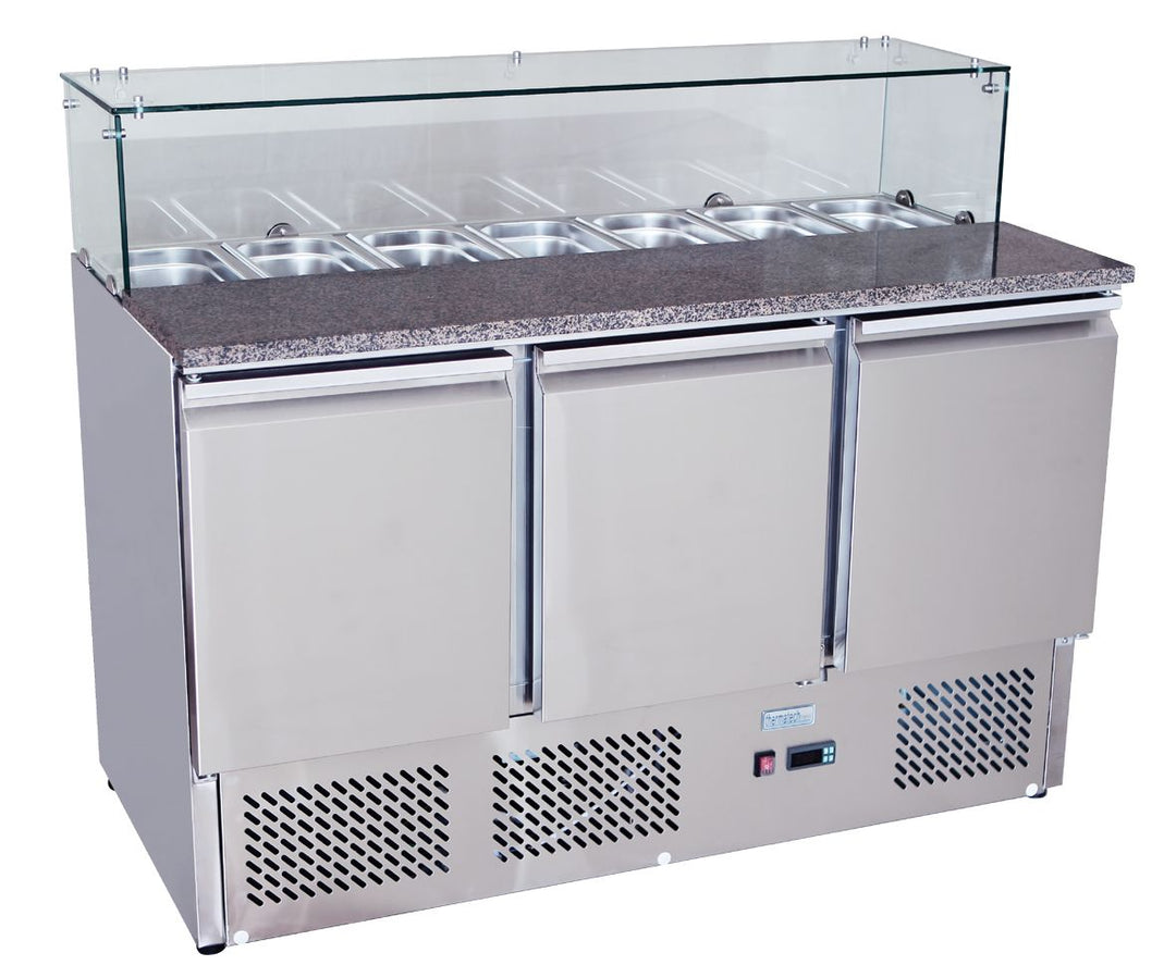 Simco Three Doors Pizza Table Saladette ESL3864