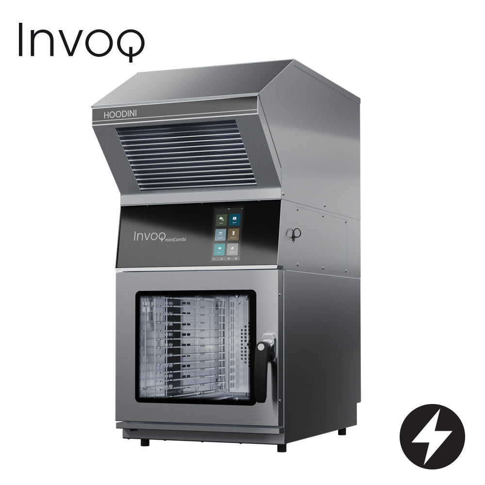 Invoq 6-1/1 GN Slim Hoodini – Ventless Hood – Hoodini, 1/1 GN, 2-piece rack, 6 trays (20/40 mm) or 4 trays (60 mm), 4.5 kg maximum food load per tray, 27 kg maximum food load per oven