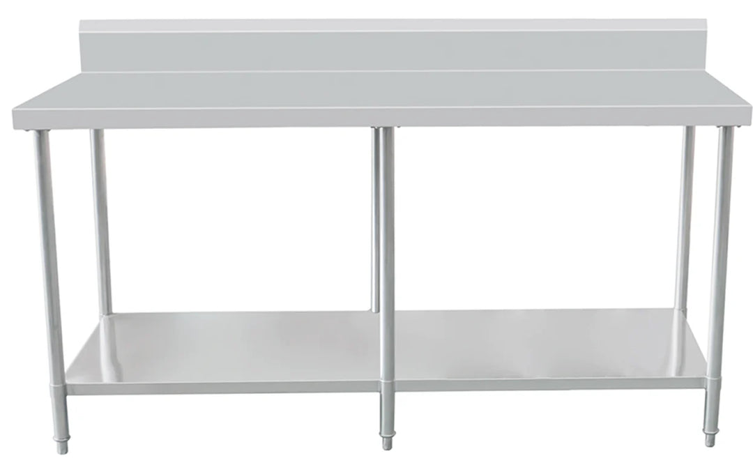 Stainless Steel Workbench 700 Depth + 150mm Splashback