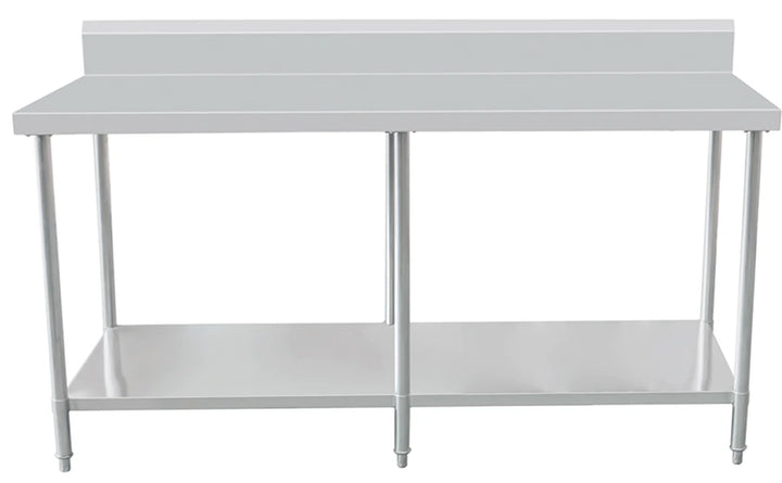 Stainless Steel Workbench 700 Depth + 150mm Splashback