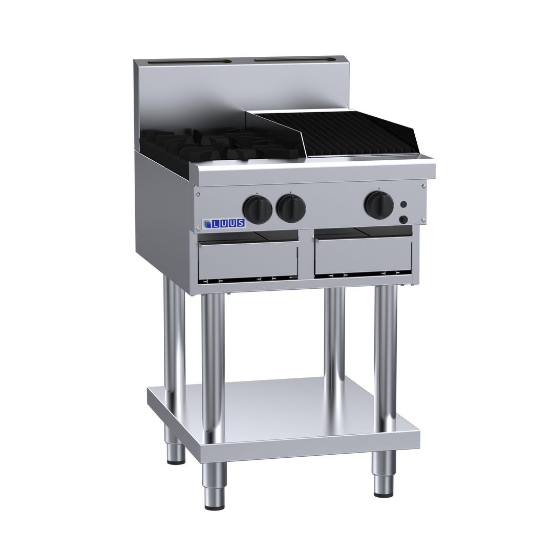 Luus CS-2B3C 2 Burner 300mm Chargrill Cooktop