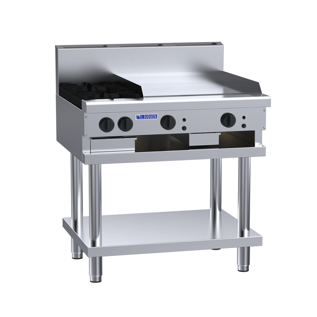 Luus CS-2B6P 2 Burner 600mm Griddle Cooktop