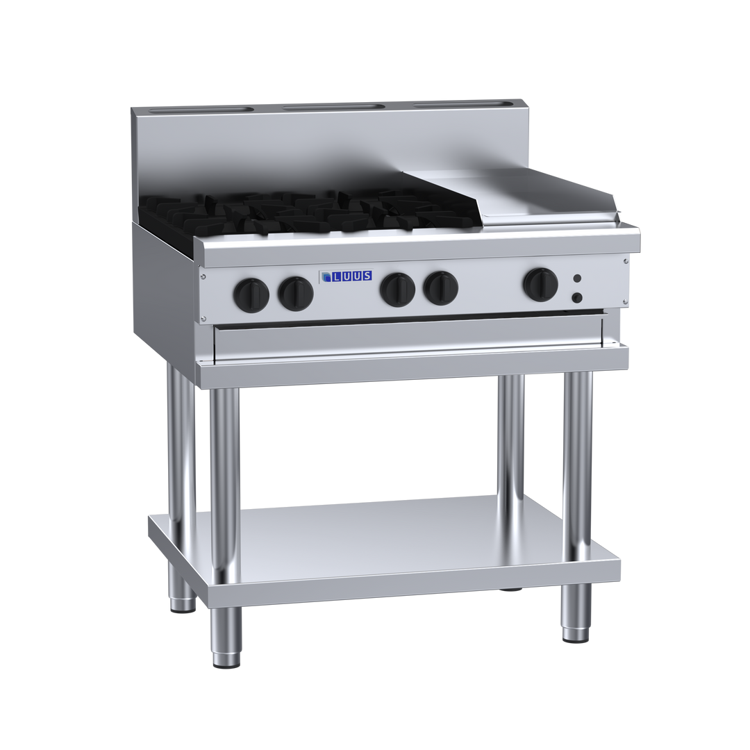 Luus CS-4B3P 4 Burner 300mm Griddle Cooktop
