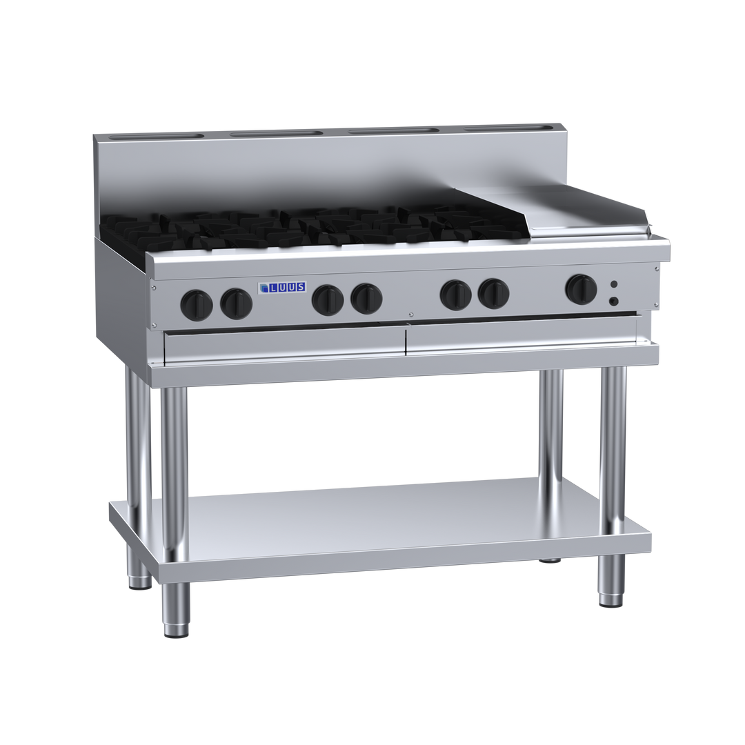 Luus CS-6B3P 6 Burner 300mm Griddle Cooktop