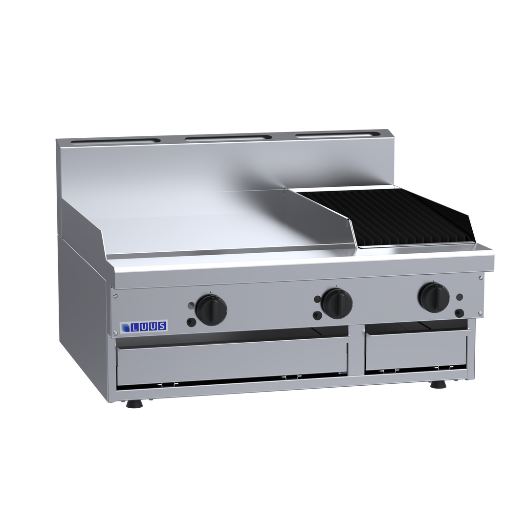 Luus CS-6P3C 600mm Griddle 300mm Chargrill