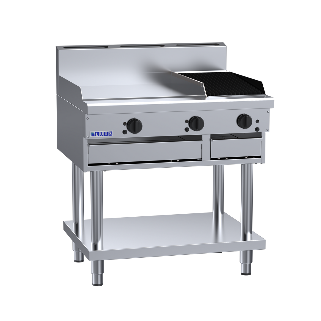 Luus CS-6P3C 600mm Griddle 300mm Chargrill