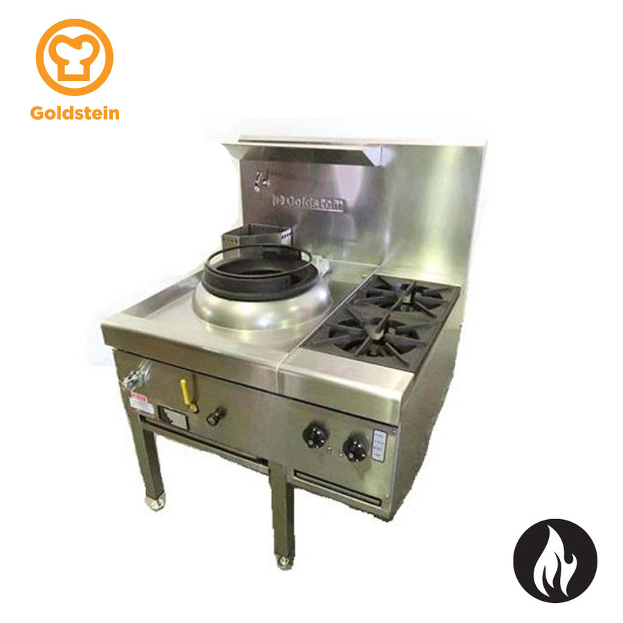 Goldstein CWA1B2M/G – 1 wok 356 mm diameter, 2 open burners, mongolian burner