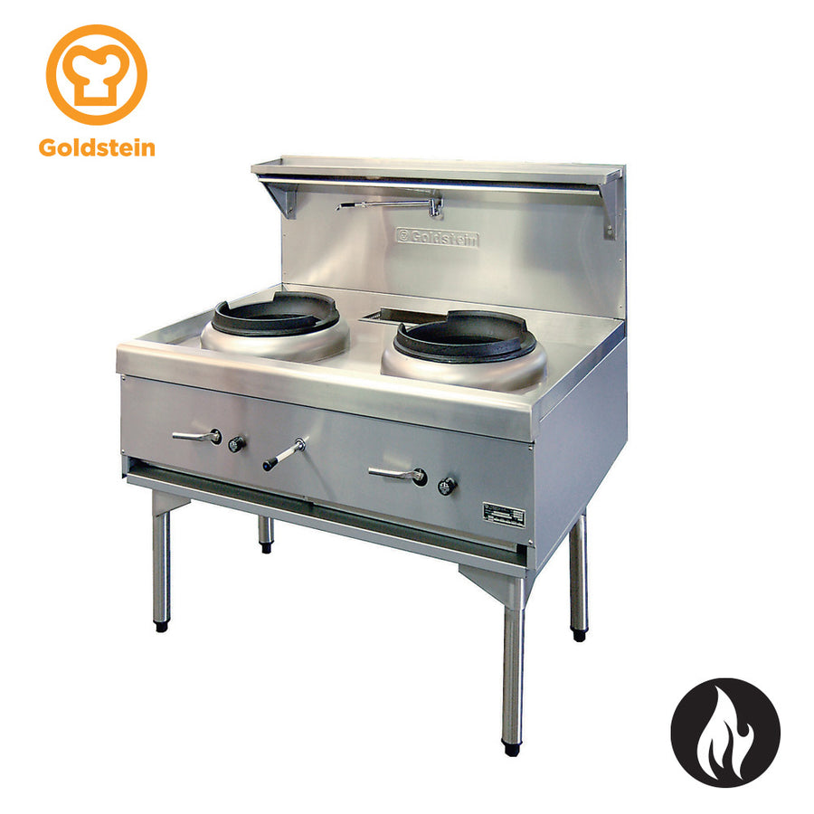 Goldstein CWA2M/G – 2 woks 356 mm diameter, mongolian burner