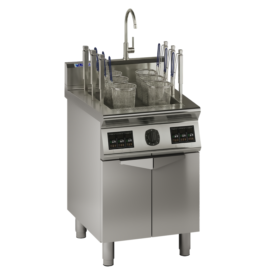 Luus EAN-60 6 Basket Autolift Induction Noodle Cooker