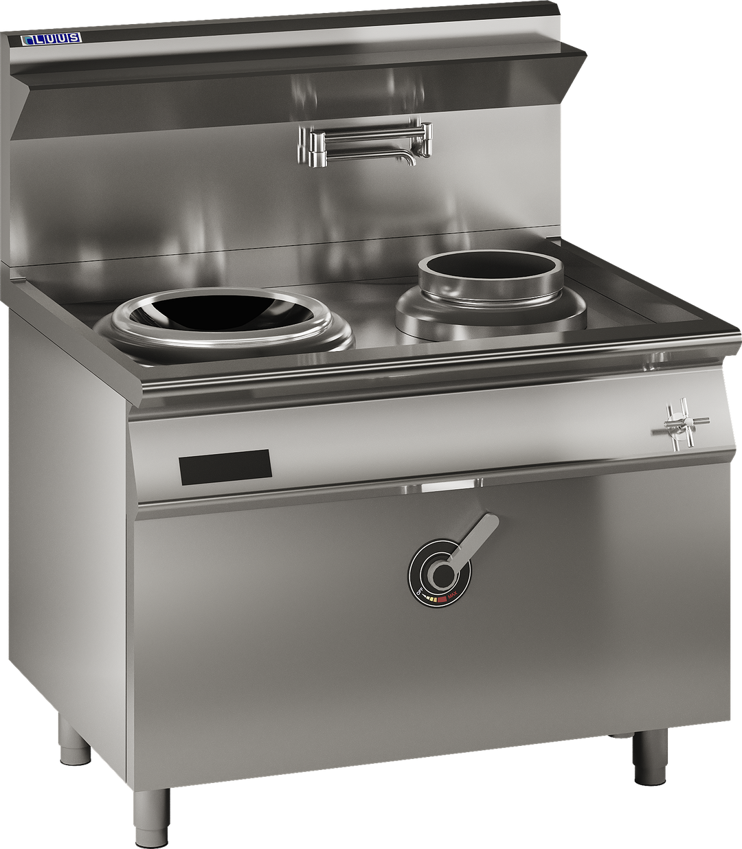 Luus EHW-1C1P Single Ring Induction HP Wok, 1 Side Pot
