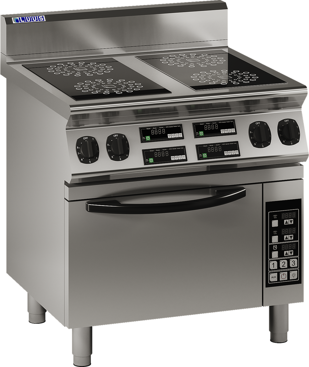 Luus ER7-4B 4 Zone Induction Cooktop with Oven