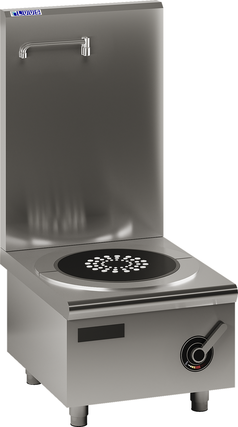 Luus EFS-1C Single Ring Induction Freestand Stockpot Boiler (No Splashback)