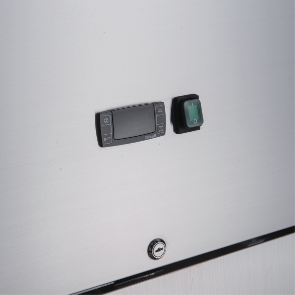 Exquisite GSC1412H Two Split Solid Doors Upright Storage Refrigerators