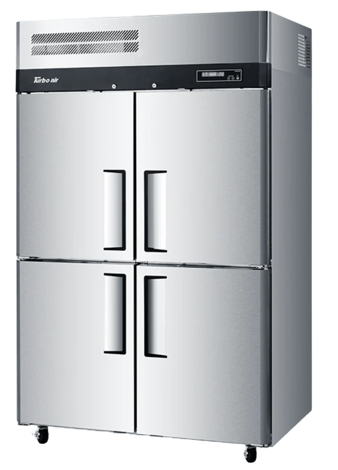 Turbo Air KF45-4-N Top mounted 4 Solid half doors Upright Freezer - KF45-4-N