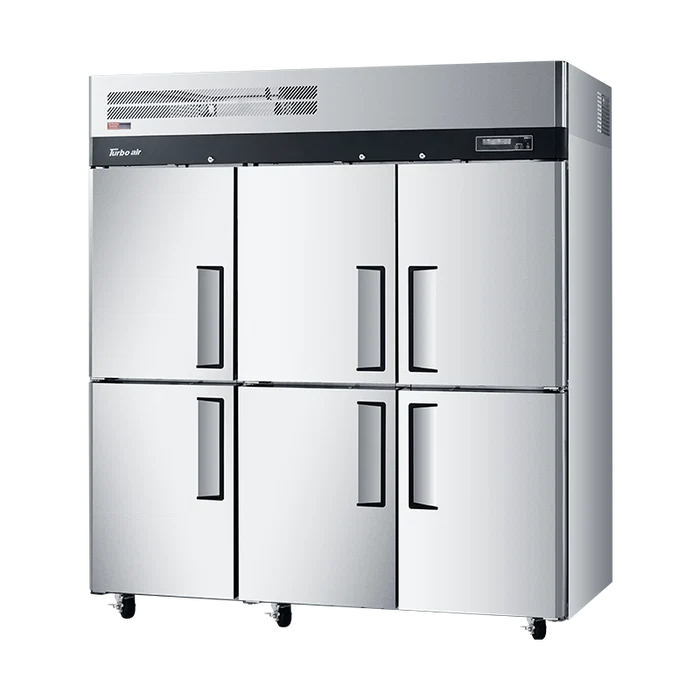 Turbo Air KRF65-6-N Top Mount 6 Half doors Upright Fridge/Freezer