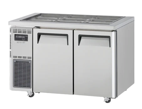 Turbo Air KSR12-2-N Left Motor 2 Solid doors Salad Buffet Fridge - KSR12-2-N
