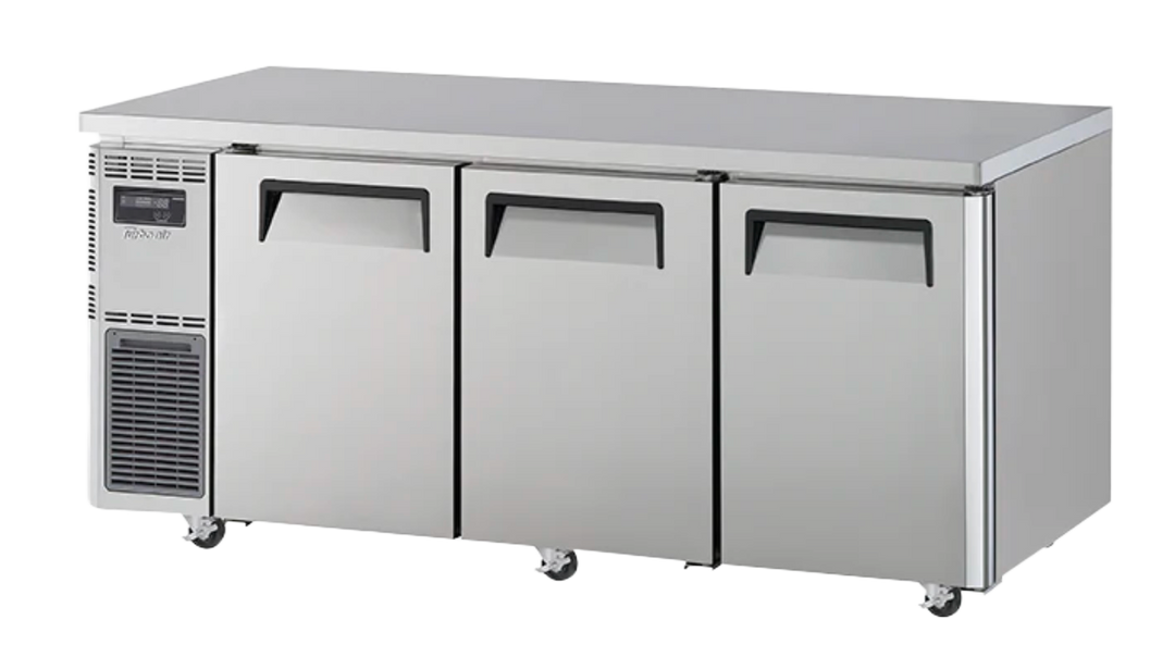 Turbo Air KUF18-3S-N Left Motor 3 doors Underbench Freezer