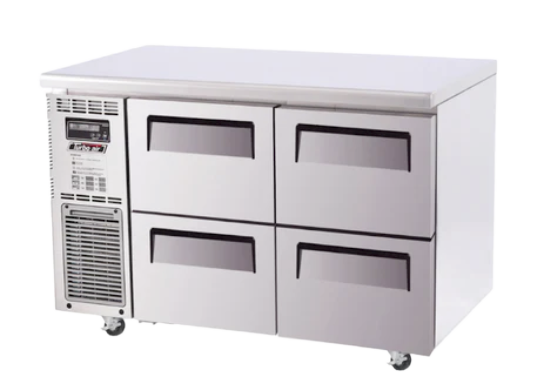 Turbo Air KUR12-2D-4-N Left Motor 4 Drawers Underbench Fridge