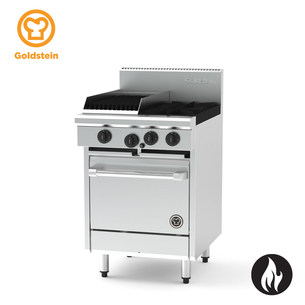 Goldstein PF12Q220FF-X – 2 burners, 305 x 510 mm BBQ, 20'' gas fan forced oven