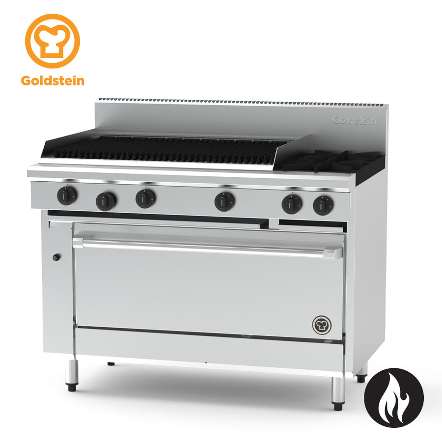 Goldstein PF36Q240E-X – 2 burners, 914 x 510 BBQ, 40'' static electric oven