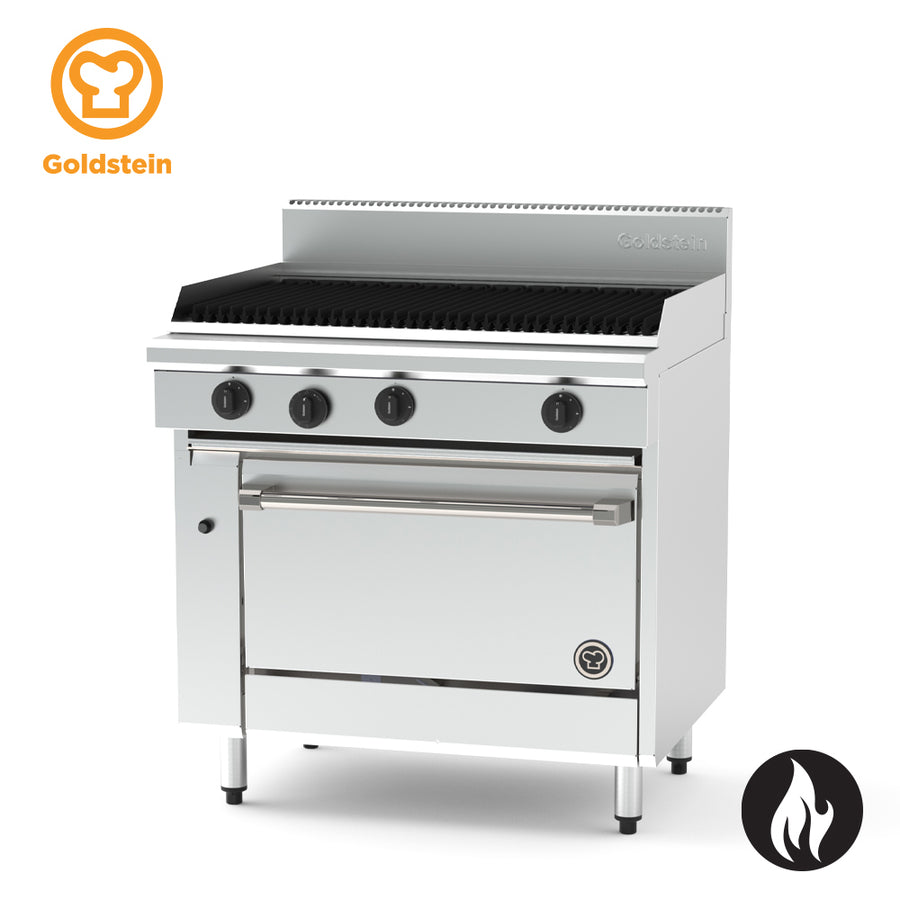 Goldstein PF36Q28EFF-X – gas range, 914 x 510 mm BBQ, 28" fan forced electric oven
