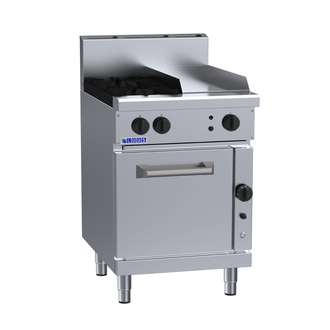 Luus RF-2B3P 2 Burner 300mm Griddle with Convection Oven