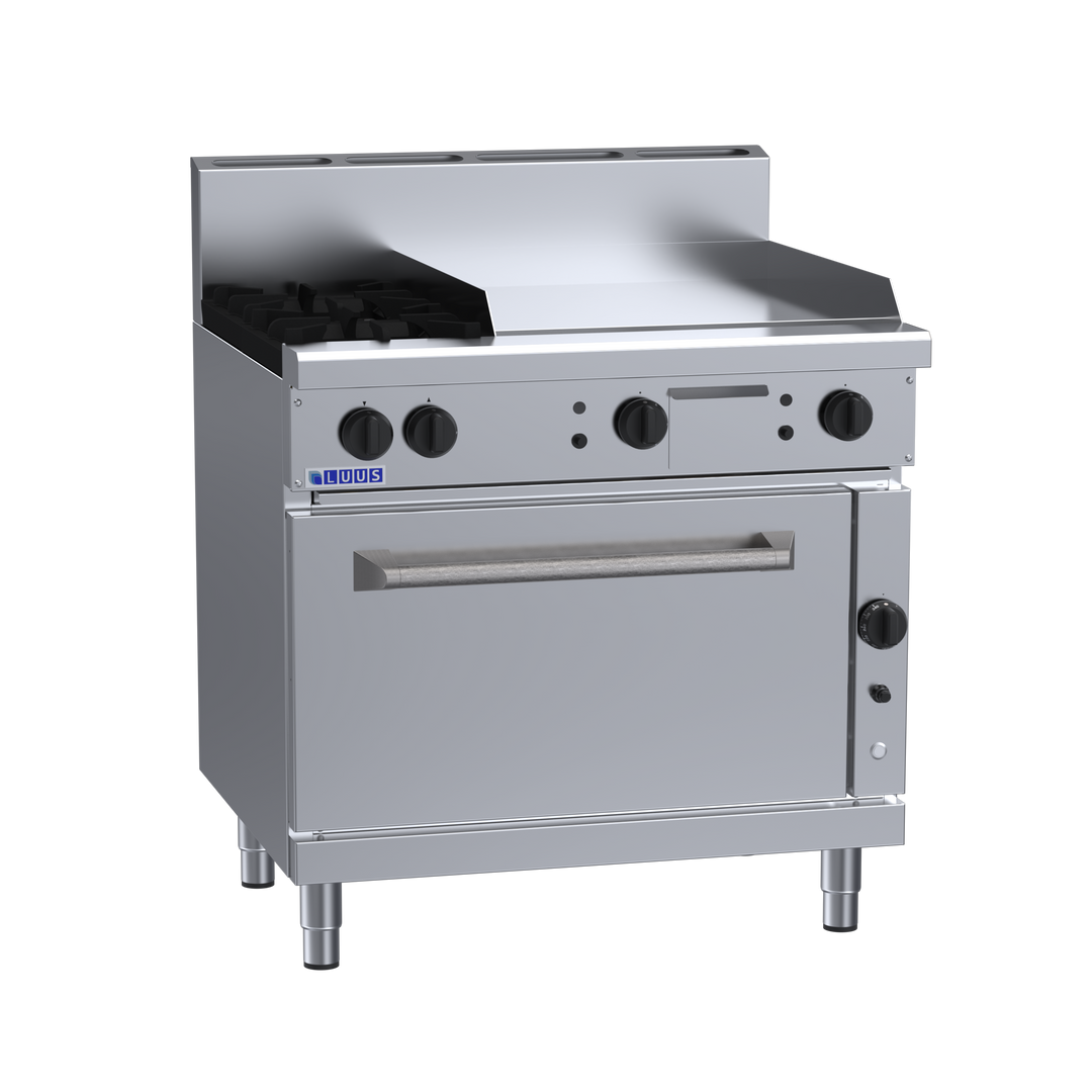 Luus RF-2B6P 2 Burner 600mm Griddle with Convection Oven