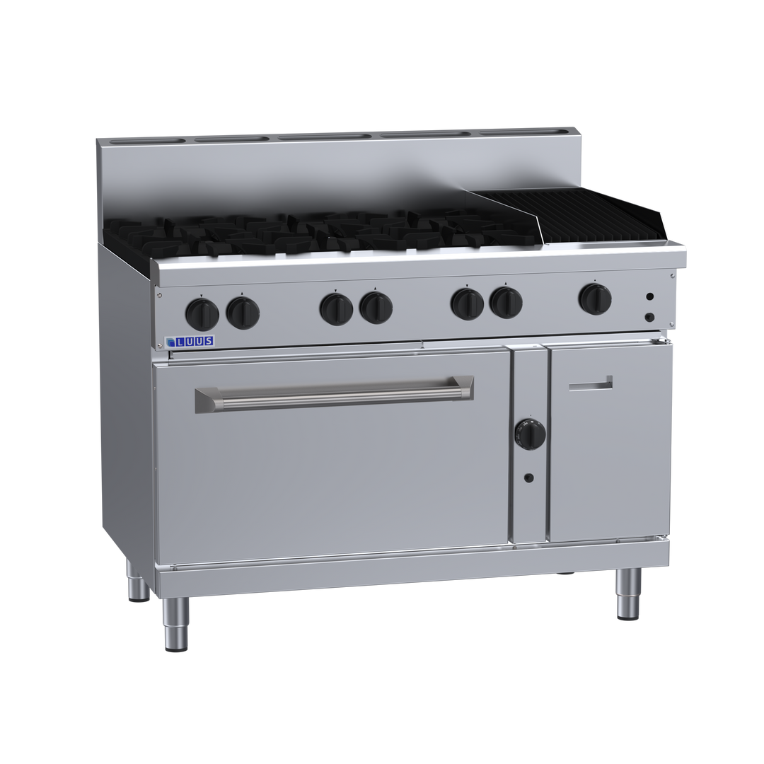 Luus RS-6B3C 6 Burner 300mm Chargrill with Static Oven