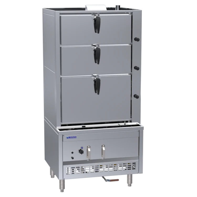 Luus SCM-90 900mm 3 Deck Steam Cabinet