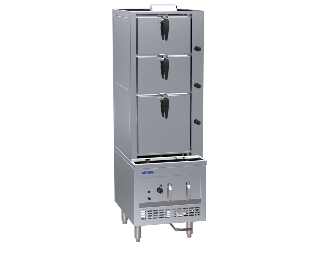 Luus SCM-60 600mm 3 Deck Steam Cabinet
