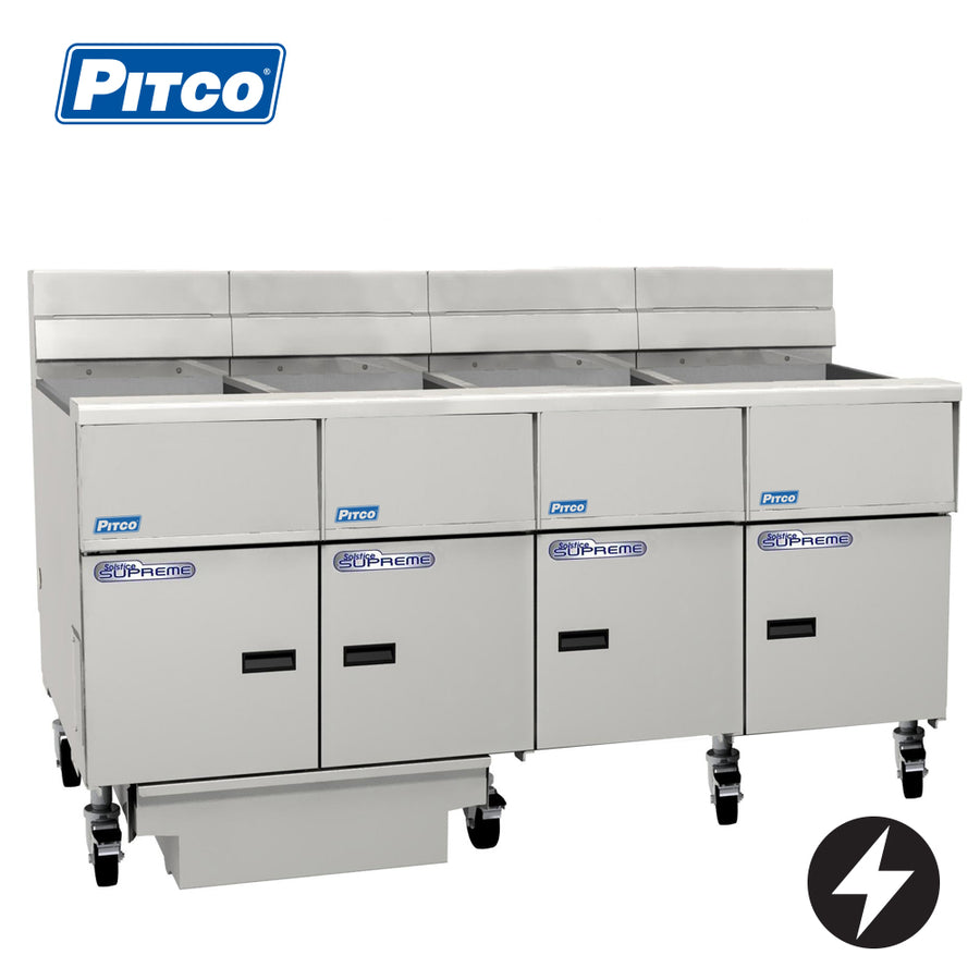 Pitco SE14-4/FD Electric Solstice Fryer | Built-In Filtration