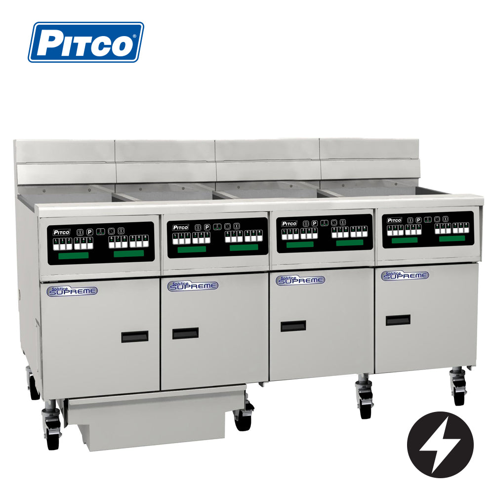 Pitco SE14C-4/FD Electric Solstice Fryer | Built-In Filtration