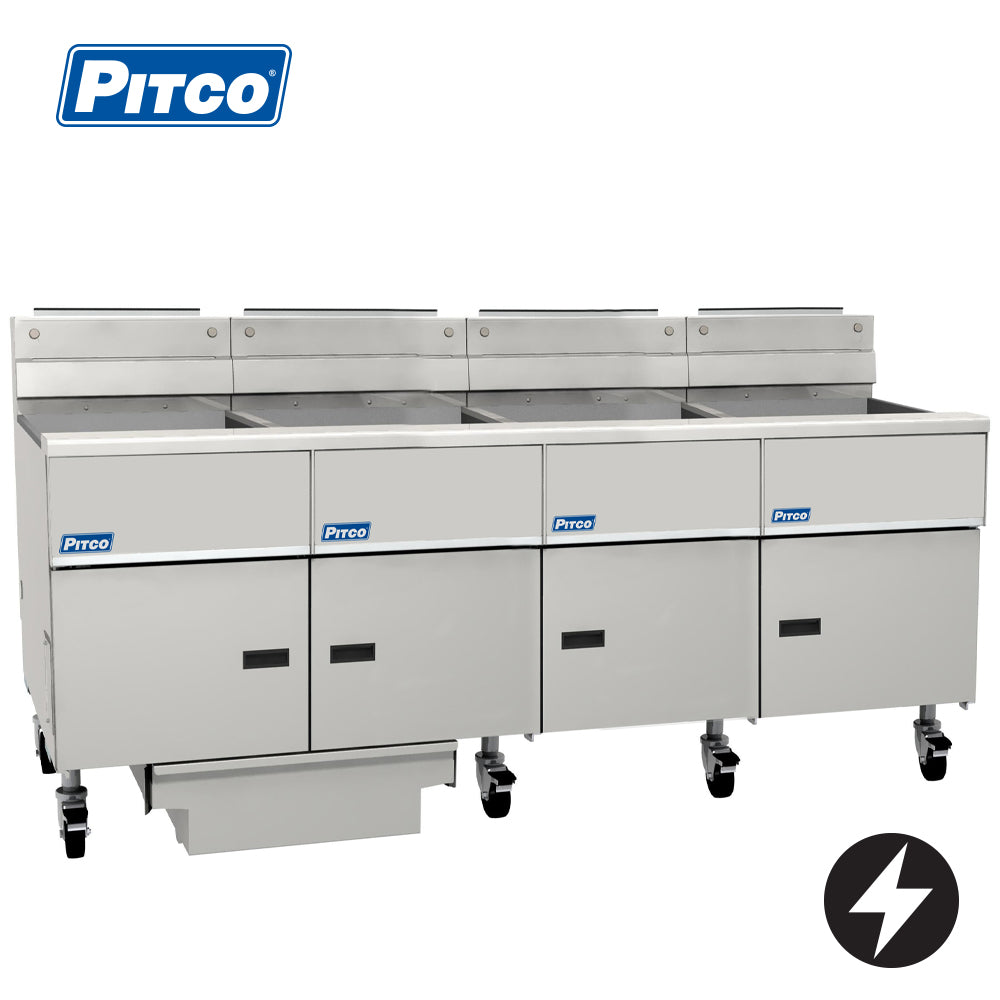 Pitco SE18-4/FD Electric Solstice Fryer | Built-In Filtration