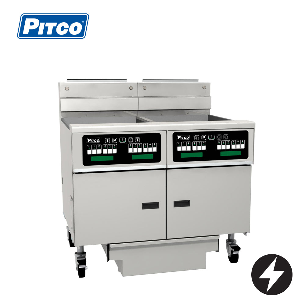 Pitco SE18C-2/FD Electric Solstice Fryer | Built-In Filtration