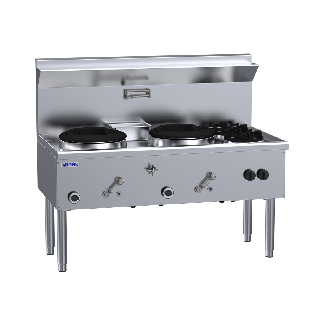 Luus WZ-2C2B Two Hole Two Burner Waterless Wok