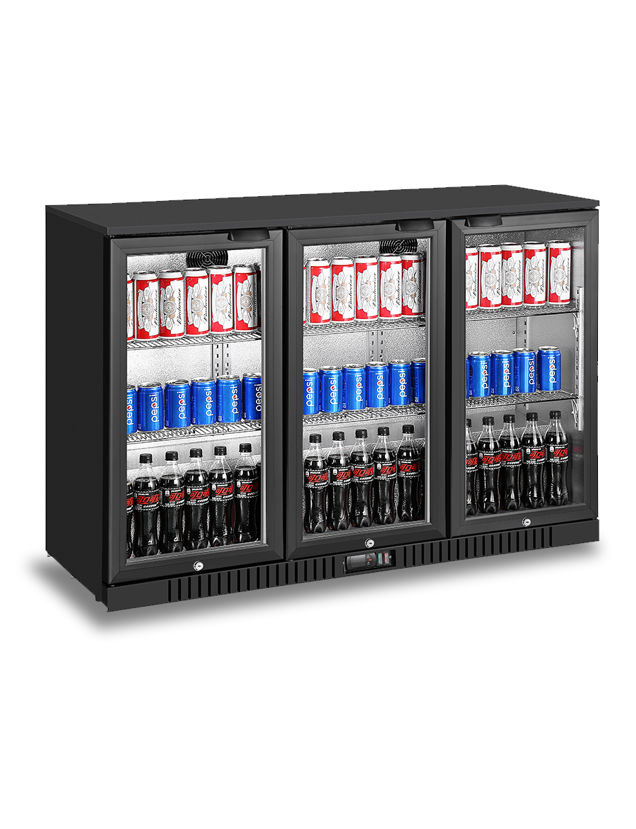 Simco Three swing door back bar cooler BB-330HEC