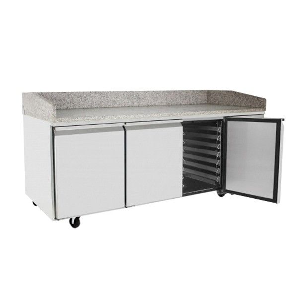 Simco Three Door Pizza Table Fridge EPF3485